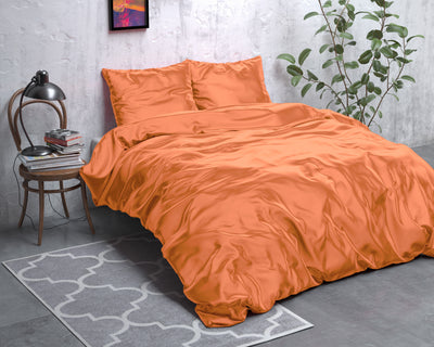 Beauty Skin Care sengesæt, 240 x 220 cm, orange