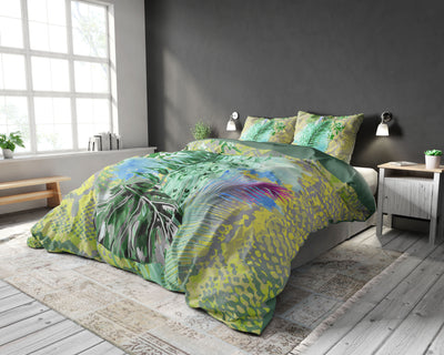 Snake Jungle sengesæt, grøn 240 x 220