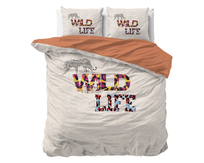 Wild Life sengesæt, pink 200 x 220
