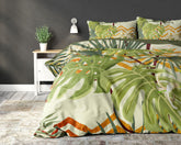 Jungle sengesæt, grøn 200 x 220 cm