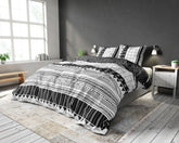 Arctic Stripe sengesæt, hvid, 200 x 220 cm