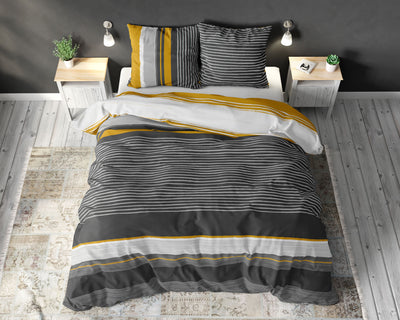 Drake sengesæt, sort 200 x 220 cm