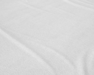 Stræklagen i flannel-bomuld, hvid 140 x 200 cm