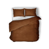 Egyptisk Bomuld Uni sengesæt, brun 240 x 200/260 cm