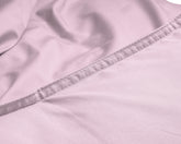 Egyptisk Bomuld Uni sengesæt, pink 140 x 200/260 cm