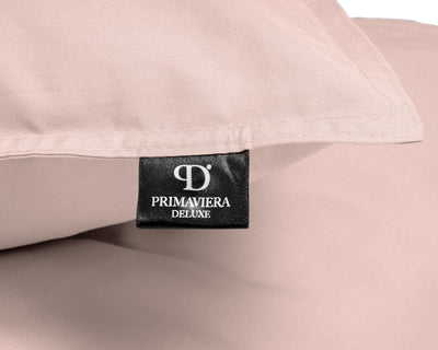Egyptisk Bomuld Uni sengesæt, pink 240 x 200/260 cm