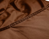 Egyptisk Bomuld Uni sengesæt, brun 135 x 200/260 cm