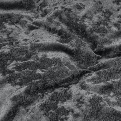 Sengetøj i fløjlsstof, volcanic antracite 240 x 220