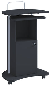Ståbord / talerstol, 93 - 111 x 56 x 41 cm, justerbart i højden, sort