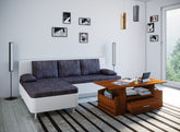 Sofabord, 44 x 115 x 58 cm, brun valnøddefarve
