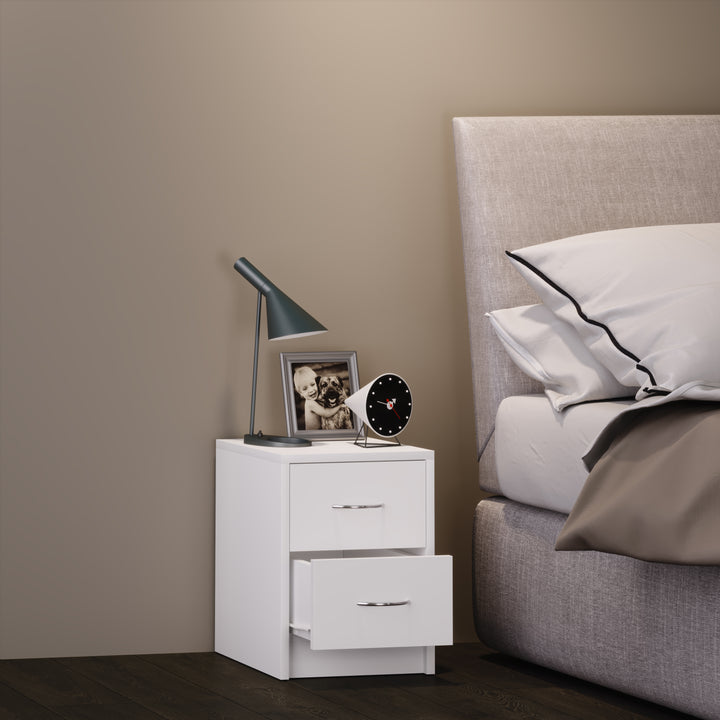 Funktionelt sengebord, 40 x 30 x 35 cm, hvid
