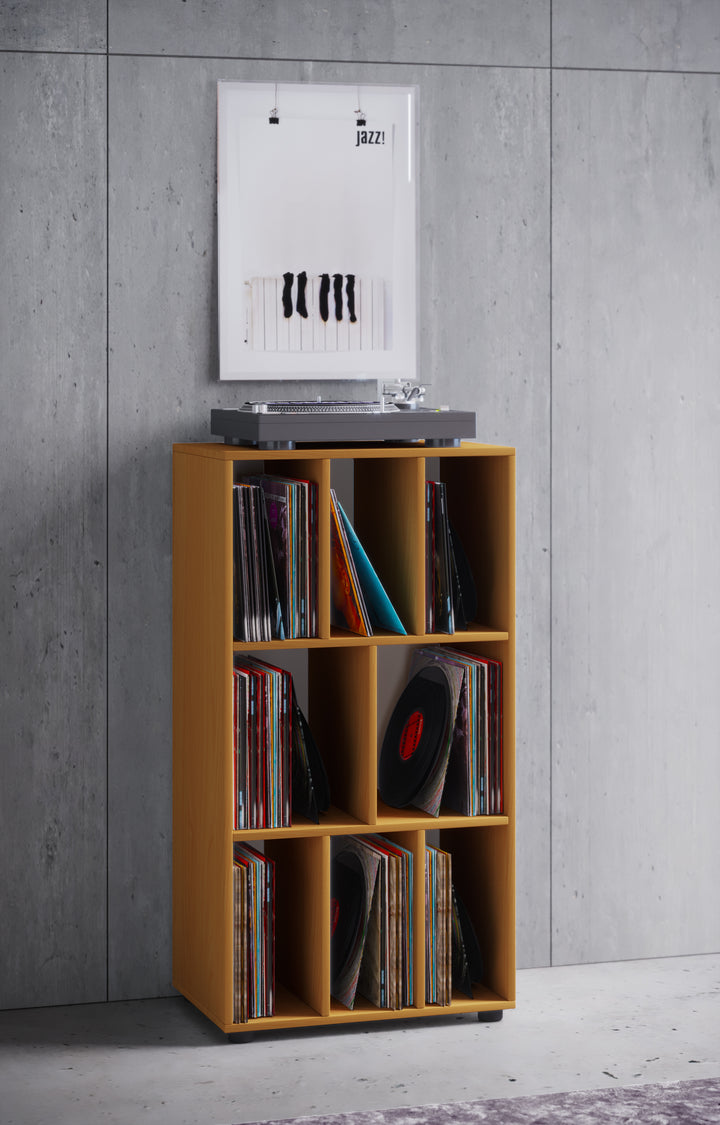 Vinylmøbel/reol, h. 115 x b. 60 x d. 34 cm, naturfarvet