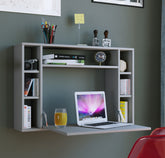 Pladsbesparende skrivebord til væggen, 60x90x20 cm, grå