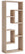 Reol "Vilo", 92 x 36 x 15 cm, farve; eg honning-brun naturfarvet