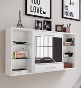 Skrivebord / sminkebord til væggen, pladsbesparende, skandi-look, hvid