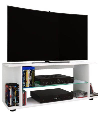 TV-bord, h. 42 x b. 110 x d. 30 cm, hvid