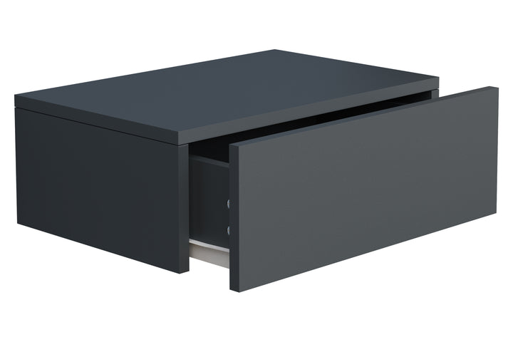 Natbord / sengebord, 15 x 45 x 30 cm, antracit grå