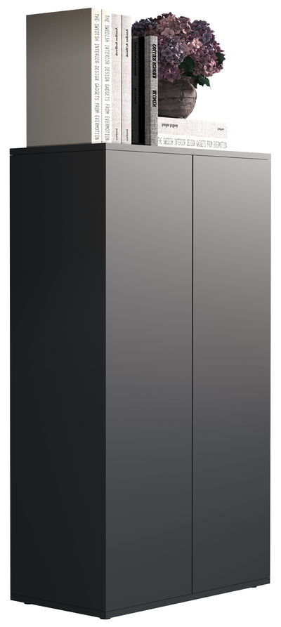 Stilfuld kommode, 108 x 60 x 32 cm, antracit grå