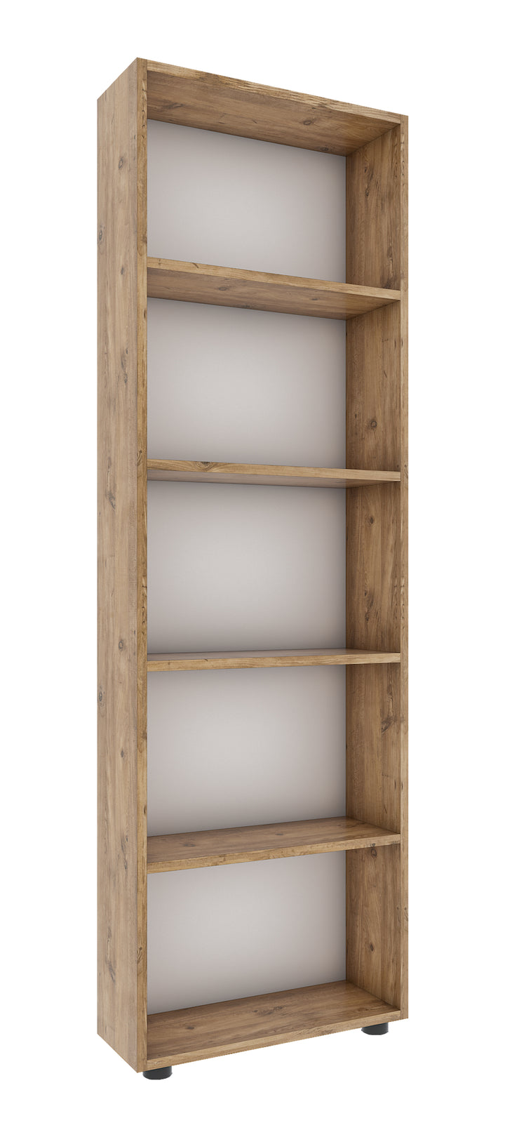 Høj reol, h. 169 x b. 56 x d. 20 cm, naturfarvet