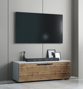 Lav TV-kommode, h. 39 x b. 115 x d. 40 cm, naturfarvet