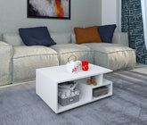 Sofabord, h. 40 x b. 80 x d. 50 cm, hvid
