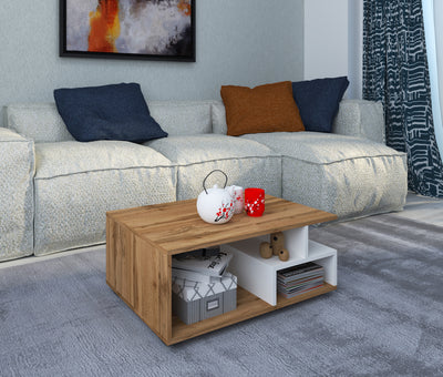 Sofabord, h. 40 x b. 80 x d. 50 cm, naturfarvet