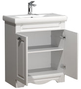 Badeværelsessæt med underskab og håndvask, h. 81 x b. 61 x d. 46 cm, hvid