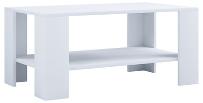 Moderne sofabord, h. 55 x b. 90 x d. 41 cm, hvid