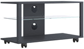 TV-bord med hjul, 45 x 90 x 41 cm, sort