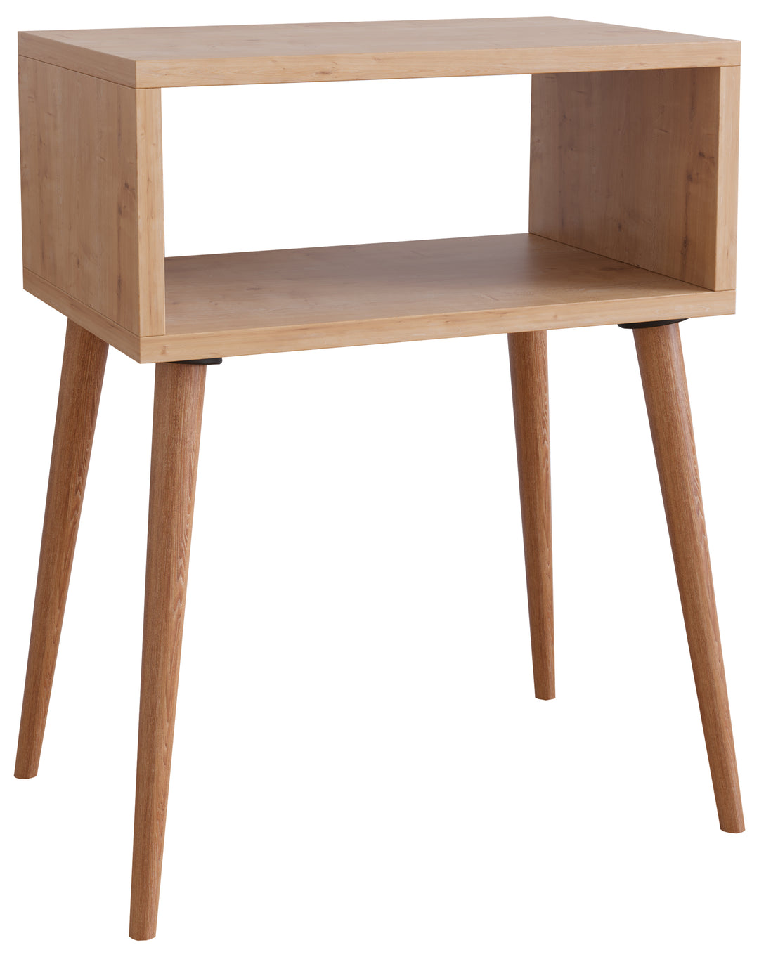 Natbord med åben rum, 60er retro stil, naturfarvet