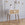 Natbord med skuffe, 60x45x30 cm, naturfarvet og hvid