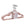 Massa Bøjler - Metal bøjler med rosa belægning, sæt af 10