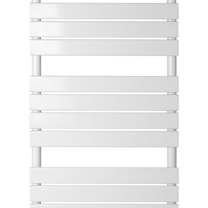Aquamarine® Håndklæderadiator - Lodret, Varmtvandsdrevet, 50 mm Tilslutning, 6 Bar, Vægmonteret, 1800 x 600 mm, Hvid