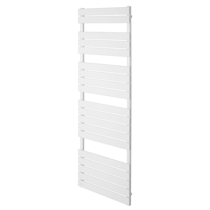 Aquamarine® håndklæderadiator - lodret, varmt vand, 50 mm tilslutning, 6 bar, centertilslutning, vægmonteret, 1600 x 600 mm, hvid