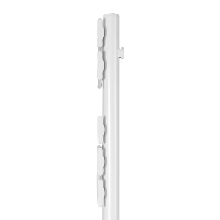 Aquamarine® Håndklæderadiator - Lodret, Varmtvandsdrevet, 50 mm Tilslutning, 6 Bar, Vægmonteret, 1800 x 600 mm, Hvid