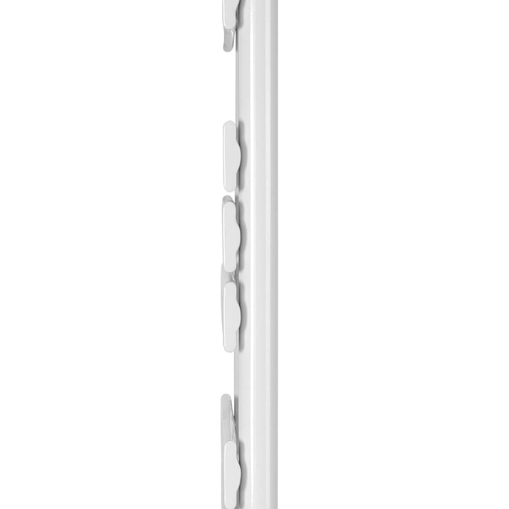 Aquamarin® håndklæderadiator - lodret, varmt vand, 50 mm tilslutning, 6 bar, centertilslutning, vægmonteret, 1600 x 500 mm, hvid