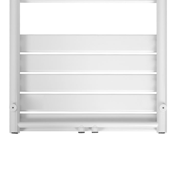 Aquamarine® Håndklæderadiator - Lodret, Varmtvandsdrevet, 50 mm Tilslutning, 6 Bar, Vægmonteret, 1800 x 600 mm, Hvid