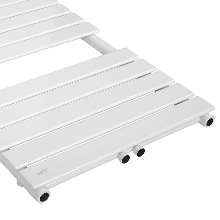 Aquamarine® Håndklæderadiator - Lodret, Varmtvandsdrevet, 50 mm Tilslutning, 6 Bar, Vægmonteret, 1800 x 600 mm, Hvid