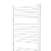 Aquamarine® håndklæderadiator - lodret, varmt vand, 7 bar, centerforbindelse, vægmonteret, 1600x600 mm, hvid - håndklædevarmer, panelradiator, håndklædevarmer, radiator, håndklædetørrer, håndklædetørrer