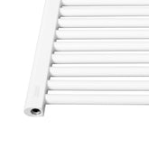 Aquamarine® håndklæderadiator - lodret, varmt vand, 7 bar, centerforbindelse, vægmonteret, 1600x600 mm, hvid - håndklædevarmer, panelradiator, håndklædevarmer, radiator, håndklædetørrer, håndklædetørrer