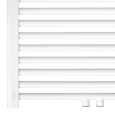 Aquamarine® håndklæderadiator - lodret, varmt vand, 7 bar, centerforbindelse, vægmonteret, 1600x600 mm, hvid - håndklædevarmer, panelradiator, håndklædevarmer, radiator, håndklædetørrer, håndklædetørrer