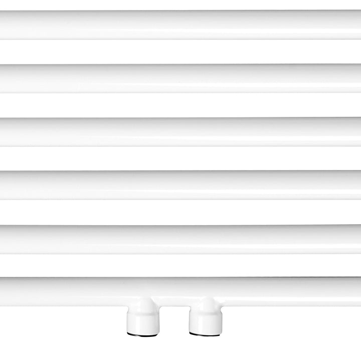 Aquamarine® håndklæderadiator - lodret, varmt vand, 7 bar, centerforbindelse, vægmonteret, 1800x600 mm, hvid - håndklædevarmer, panelradiator, badeværelsesvarmer, radiator, håndklædetørrer, håndklædetørrer