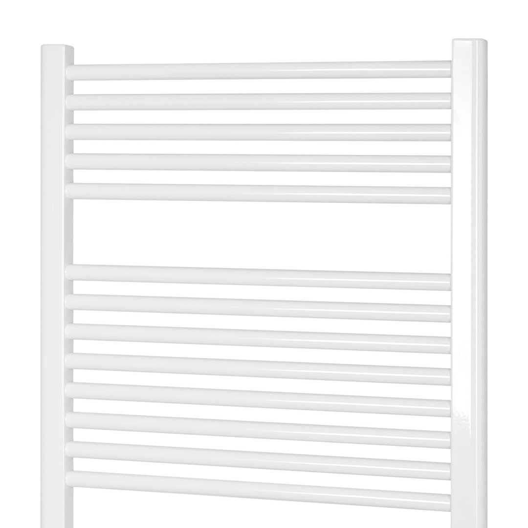 Aquamarine® håndklæderadiator - lodret, varmt vand, 7 bar, centerforbindelse, vægmonteret, 1800x600 mm, hvid - håndklædevarmer, panelradiator, badeværelsesvarmer, radiator, håndklædetørrer, håndklædetørrer