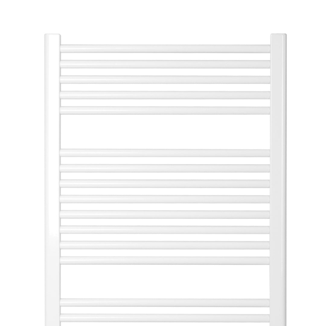 Aquamarine® badeværelsesradiator - lodret, varmt vand, 7 bar, sidetilslutning, vægmontering, 1800x600mm, hvid