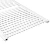 Aquamarine® badeværelsesradiator - lodret, varmt vand, 7 bar, sidetilslutning, vægmontering, 1800x600mm, hvid