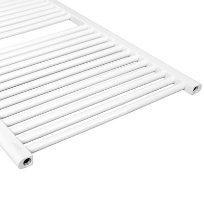 Aquamarine® badeværelsesradiator - lodret, varmt vand, 7 bar, sidetilslutning, vægmontering, 1800x600mm, hvid