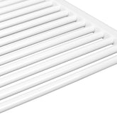 Aquamarine® badeværelsesradiator - lodret, varmt vand, 7 bar, sidetilslutning, vægmontering, 1800x600mm, hvid