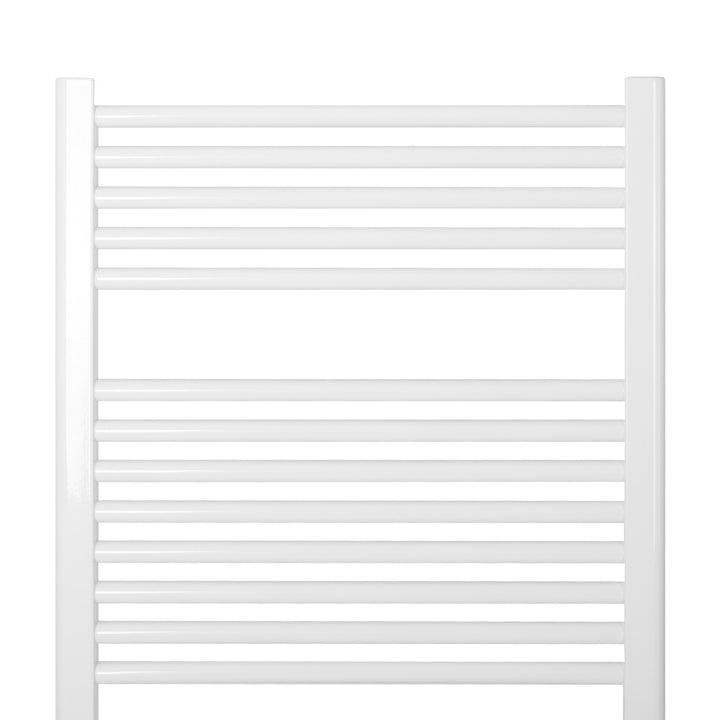Aquamarine® badeværelsesradiator - lodret, varmt vand, 7 bar, sidetilslutning, vægmontering, 1800x600mm, hvid