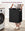 Vasketøjskurv med udtrækkelig pose, brunt og sort, 50x33x72 cm