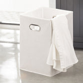 Badeværelsesskab med 2 vasketøjskurve, 78 x 38 x 91 cm, grå